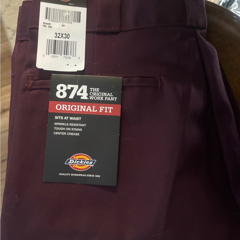 Dickies Maroon 874 Original Fit Pants